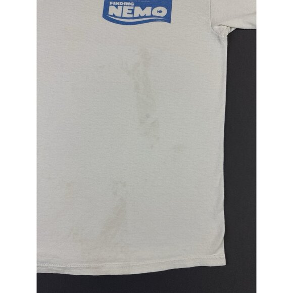 Vintage Y2K Walt Disney Pixar Finding Nemo Movie Promo White Rare Shirt Youth XL - Picture 6 of 10